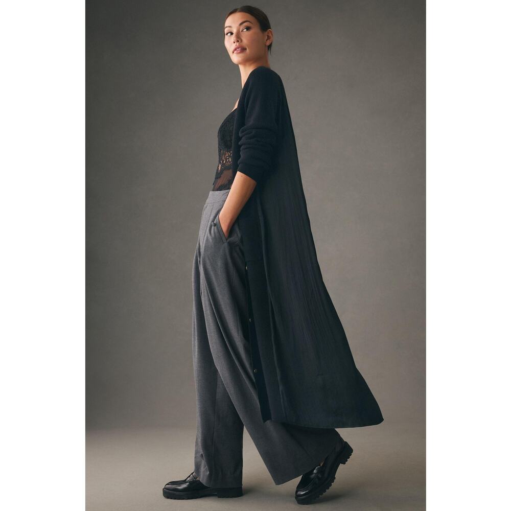 Anthropologie Long Twofer Cardigan Sweater L NWT